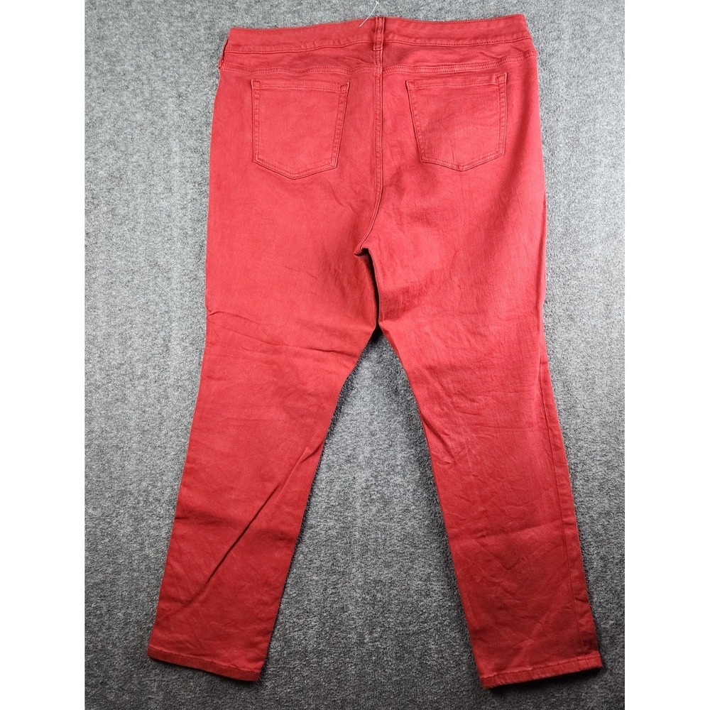 Torrid Boyfriend Straight Jeans Women 18R Red Vintage Stretch‎ Denim Pants - Picture 2 of 10